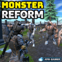 Monster Reform is a 3D survival shooter game. It is a game that has a level system, and the monsters get stronger at each level.