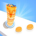 Pancake Tower 3D is an arcade running game. The feature that makes this game different from other running games is that it is a pancake tower rather than a regular runner.